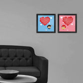 Love Quote Teenagers Love Thoughts Multi Poster Frames Set of 2